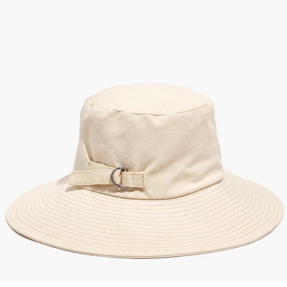 Madewell Accessories - NWT Madewell Cotton-Linen Packable Sunhat